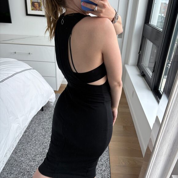 T Alexander Wang Cut-Out Scoop Neck Sleeveless Maxi Dress Black - Picture 4 of 11